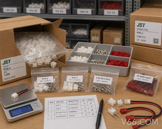 JST连接器小批量采购，为什么经常需要拆包？